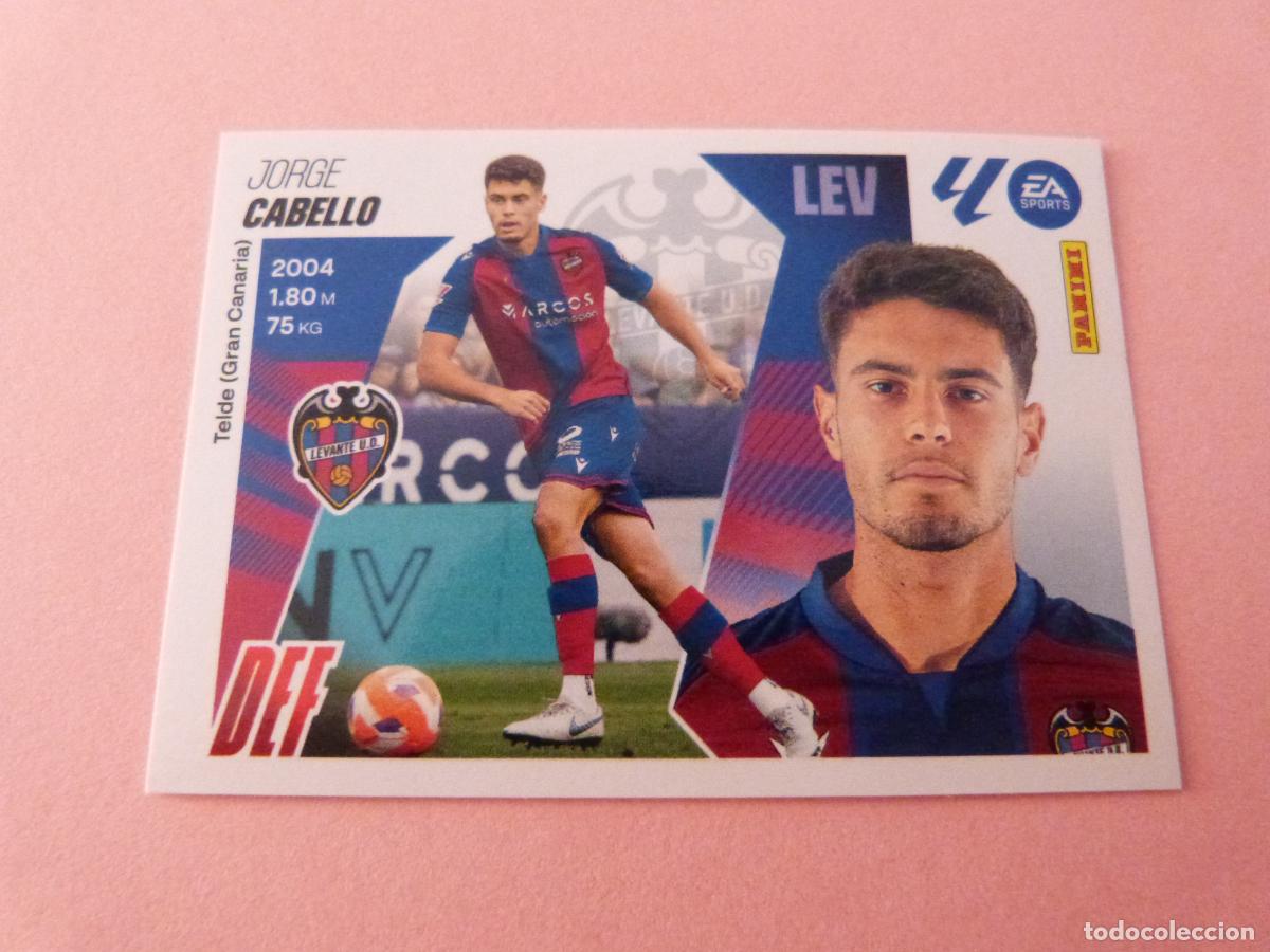 Cromos de f&uacute;tbol: CROMO FUTBOL CABELLO LEVANTE U.D. SIN PEGAR N&ordm; 7 LIGA ESTE 2025-2026/25-26 PANINI