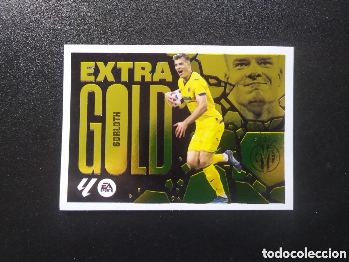 Cromos de F&uacute;tbol: Liga este 2024 2025 24 25 panini Sorloth extra gold Villarreal