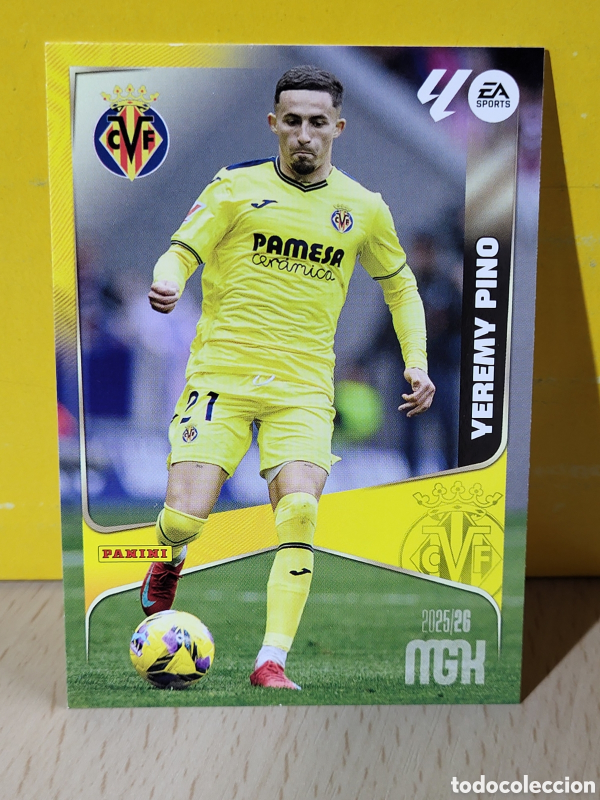 Cromos de f&uacute;tbol: YEREMY PINO VILLARREAL N&ordm; 377 MGK 2025 2026 25 26 PANINI