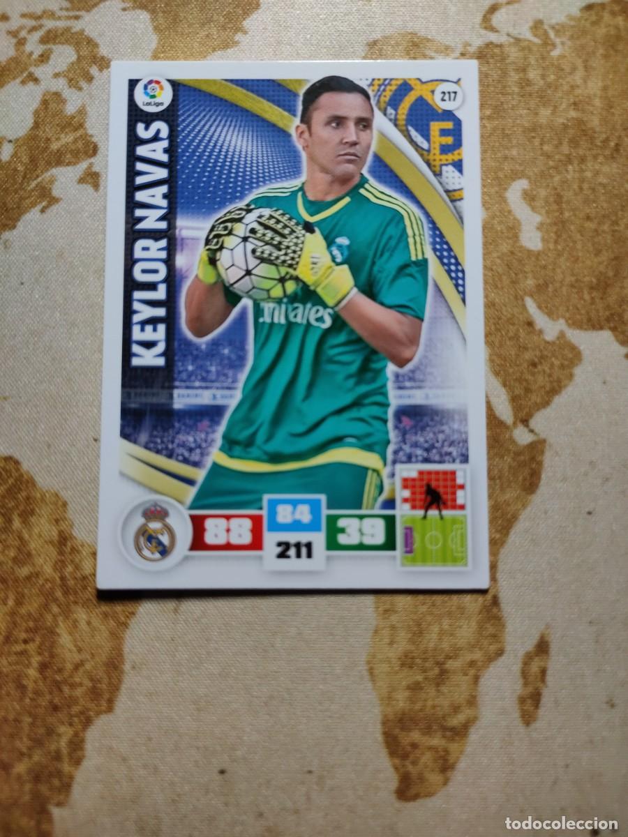 Cromos de F&uacute;tbol: Real Madrid 217 KEYLOR NAVAS Adrenalyn 2015-16 15 16