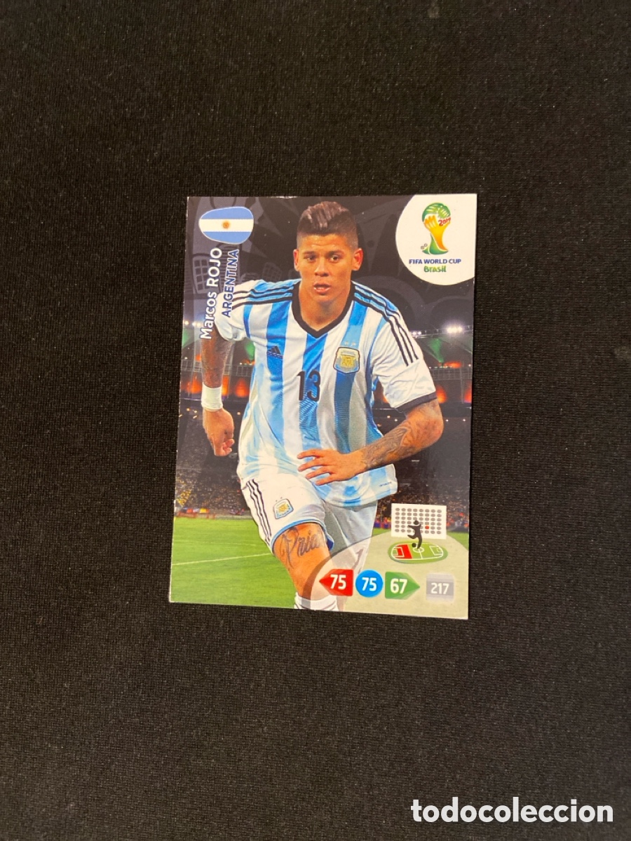 Fu&szlig;ball-Sticker: ROJO (ARGENTINA) UPDATE PANINI ADRENALYN MUNDIAL 2014 BRASIL 14 FUTBOL ACTUALIZACION CARTA A-1