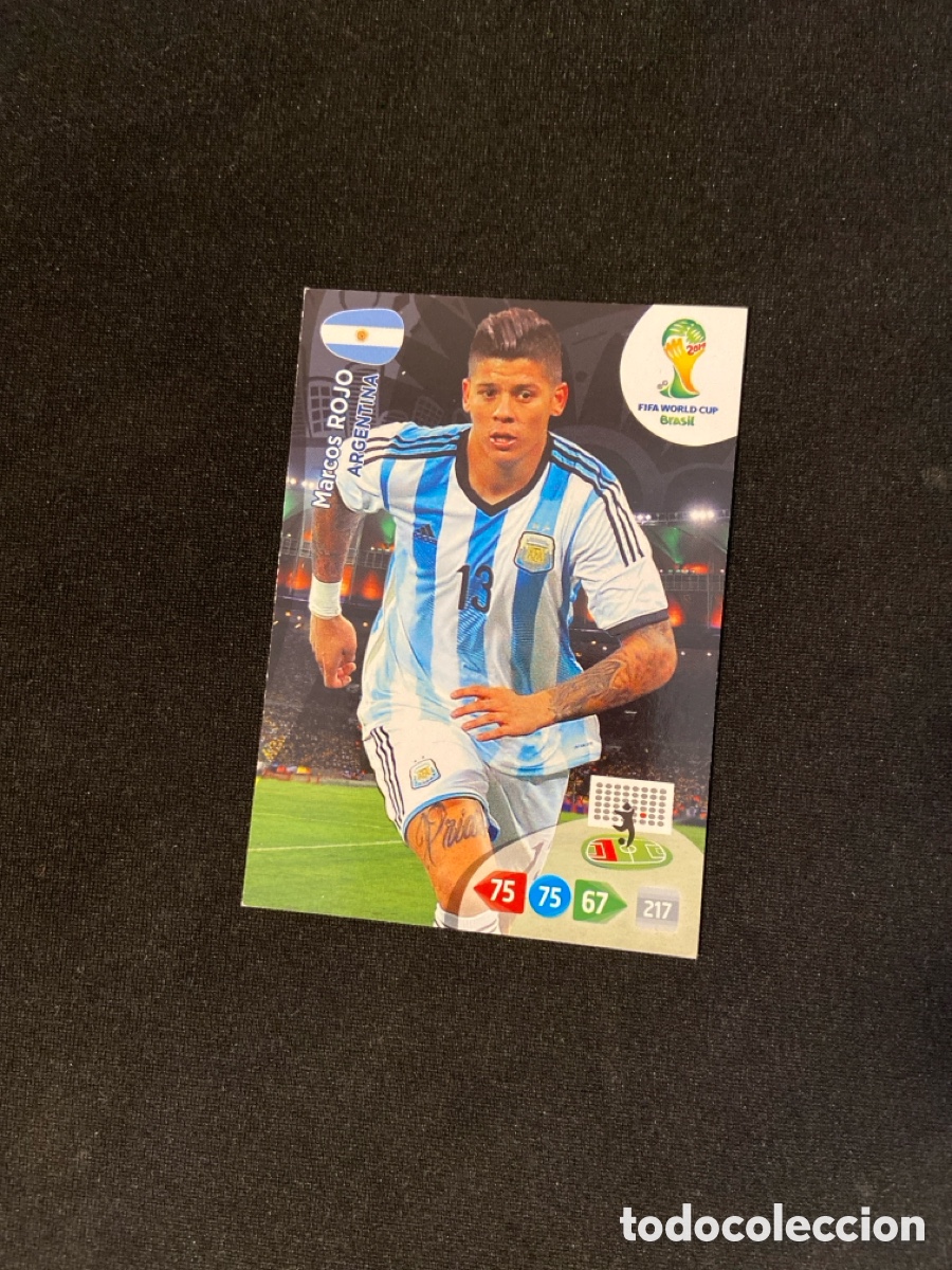 Football Stickers: ROJO (ARGENTINA) UPDATE PANINI ADRENALYN MUNDIAL 2014 BRASIL 14 FUTBOL ACTUALIZACION CARTA A-1