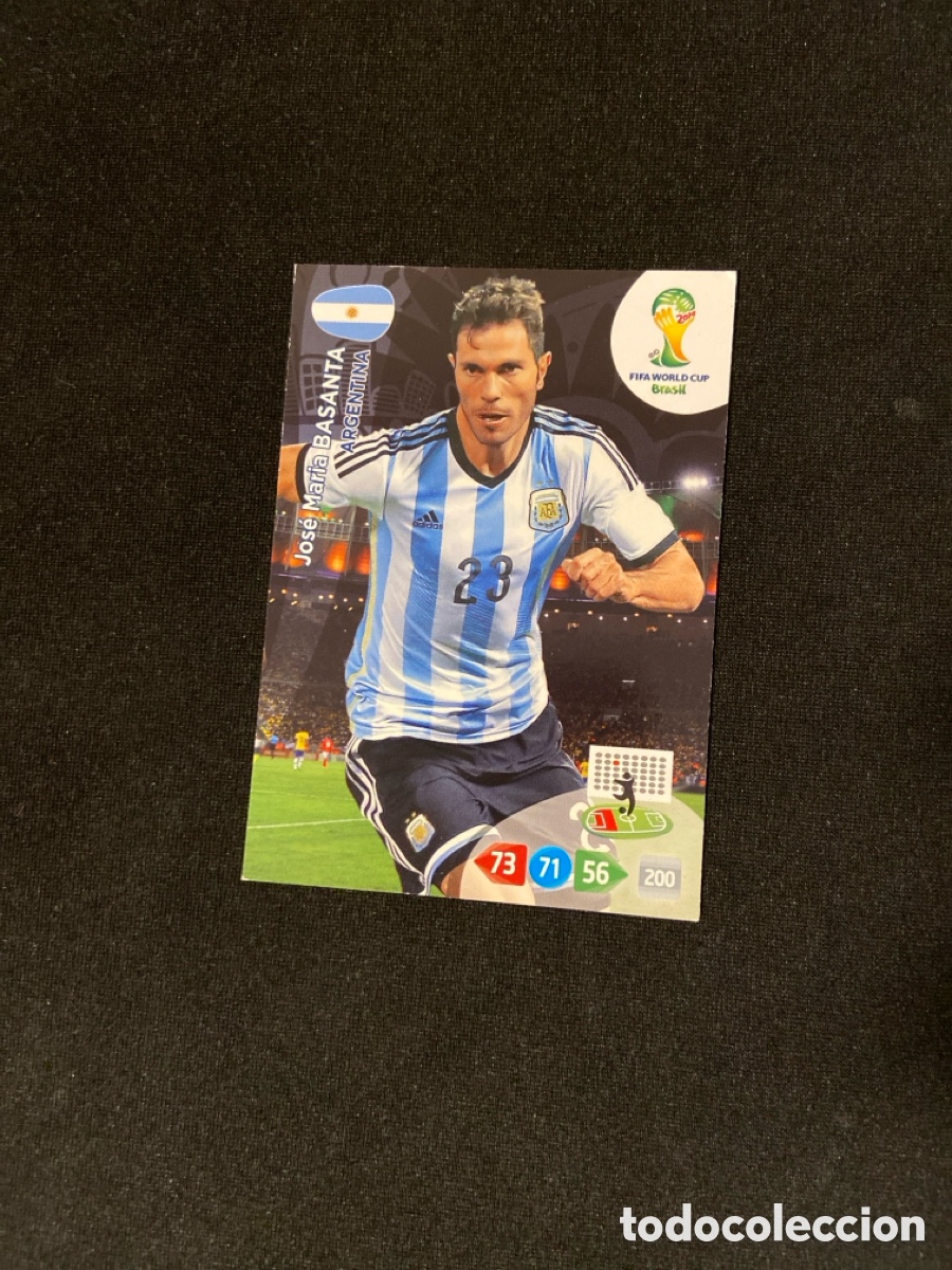 Football Stickers: BASANTA (ARGENTINA) UPDATE PANINI ADRENALYN MUNDIAL 2014 BRASIL 14 FUTBOL ACTUALIZACION CARTA A-1