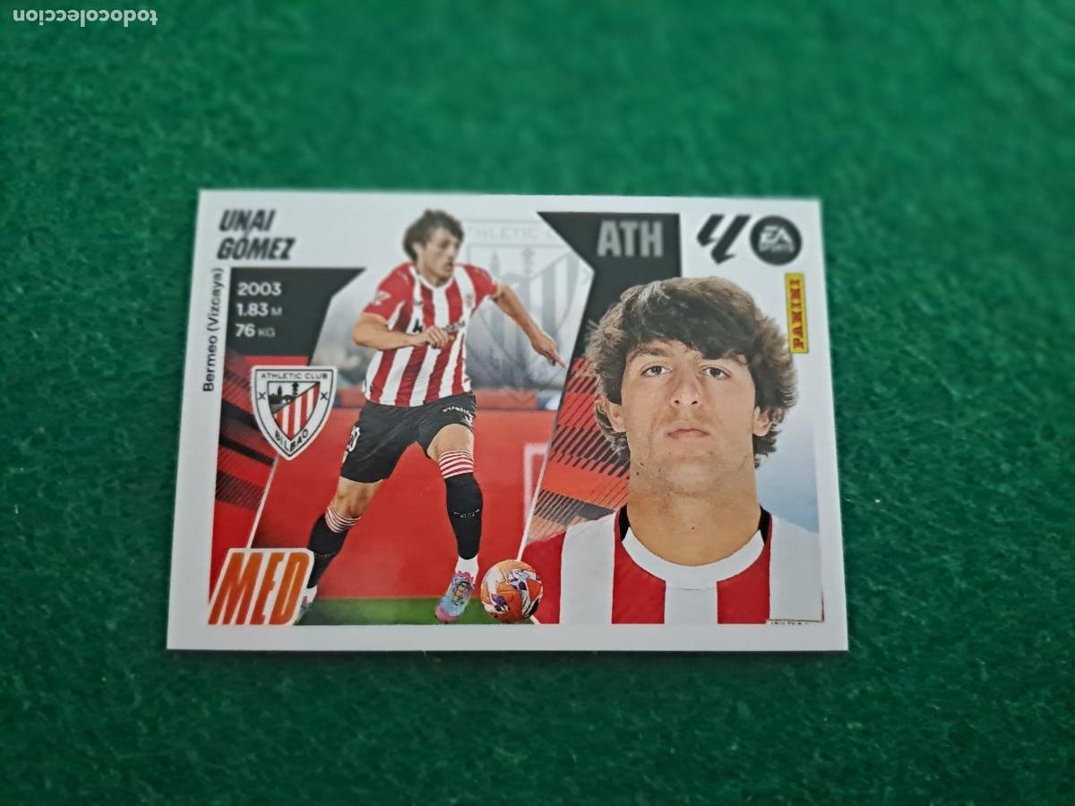 Cromos de F&uacute;tbol: liga este 2025 2026 25 26 nuevo athetic club n&ordm; 14 unai gomez
