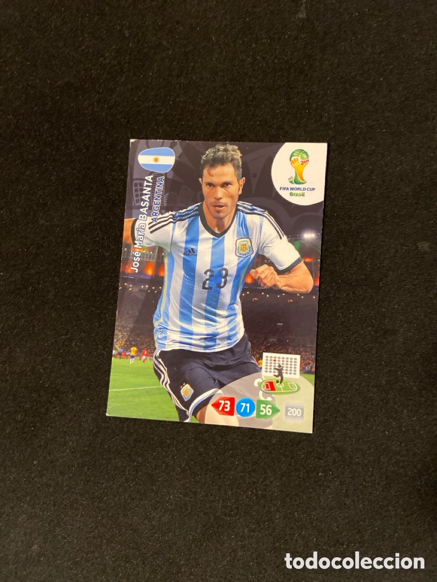 Football Stickers: BASANTA (ARGENTINA) UPDATE PANINI ADRENALYN MUNDIAL 2014 BRASIL 14 FUTBOL ACTUALIZACION CARTA A-1