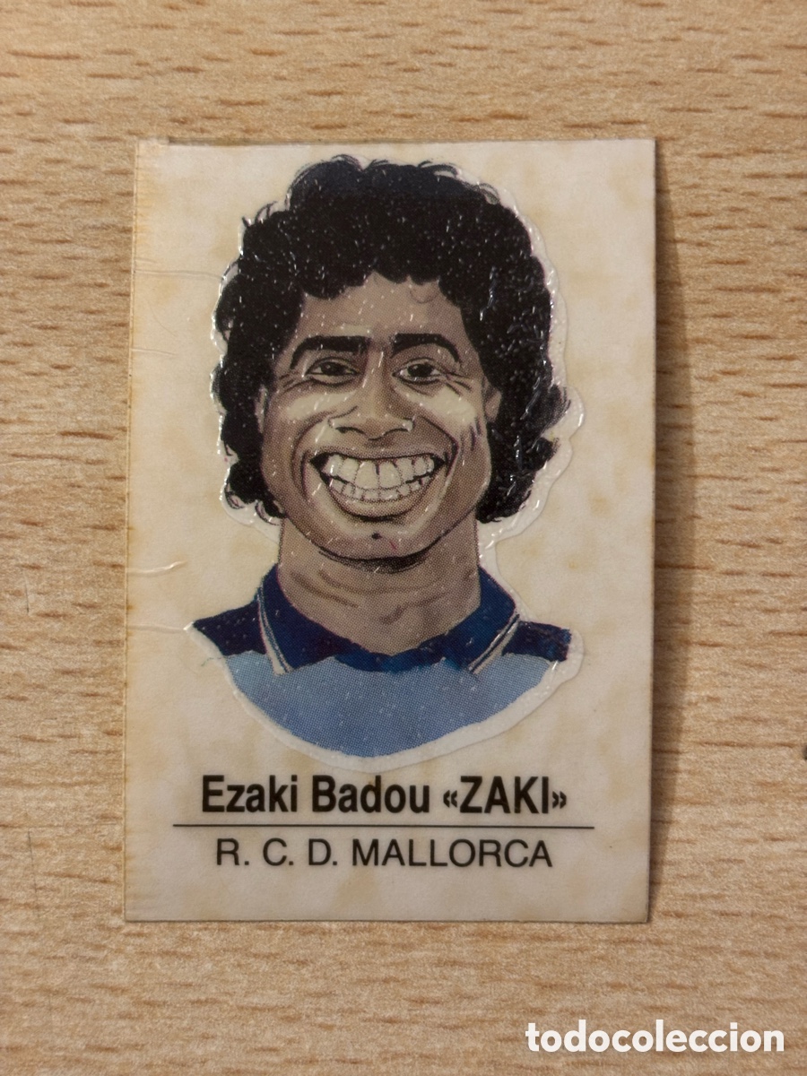 Cromos de F&uacute;tbol: # 85 Ezaki Badu RCD Mallorca Caricaturas de futbolistas Bollycao 1990-91 sin pegar