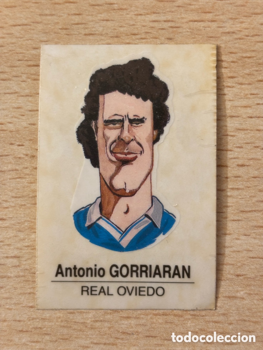 Cromos de F&uacute;tbol: # 57 Gorriaran Real Oviedo Caricaturas de futbolistas Bollycao 1990-91 sin pegar