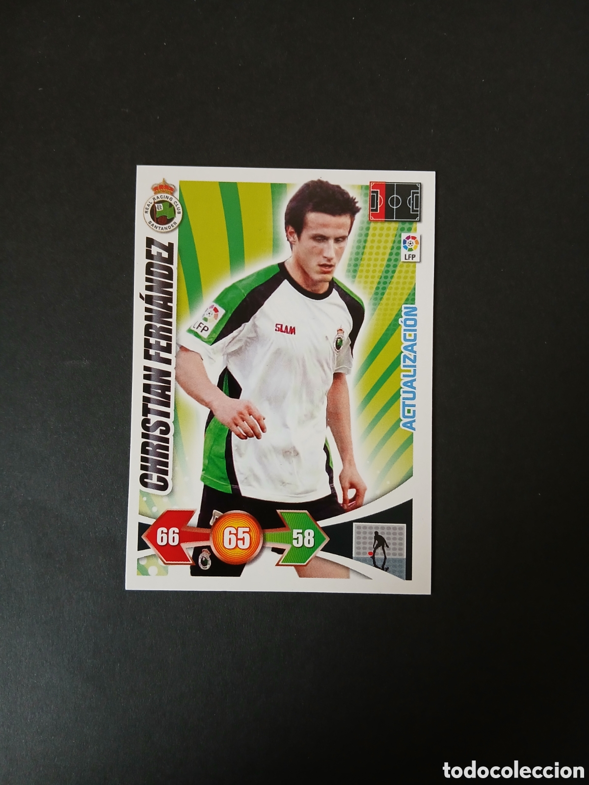 Cartes &agrave; collectionner de Football: CHRISTIAN FERNANDEZ RACING SANTANDER ACTUALIZACION ADRENALYN XL LIGA 2009/10 09 10 PANINI