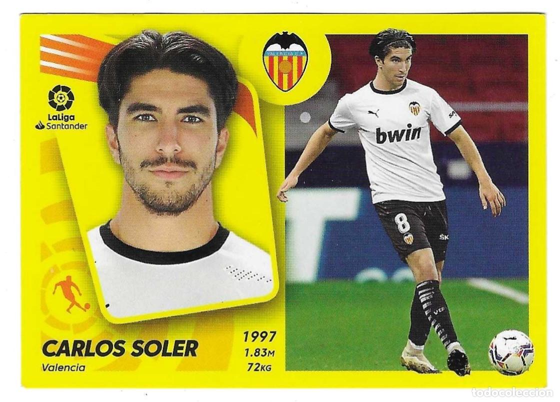 Fu&szlig;ball-Sticker: Cromo F&uacute;tbol. Ediciones Este a&ntilde;o 2021-2. Valencia n&ordm; 15. Carlos Soler. ref. 21este-21valencia15