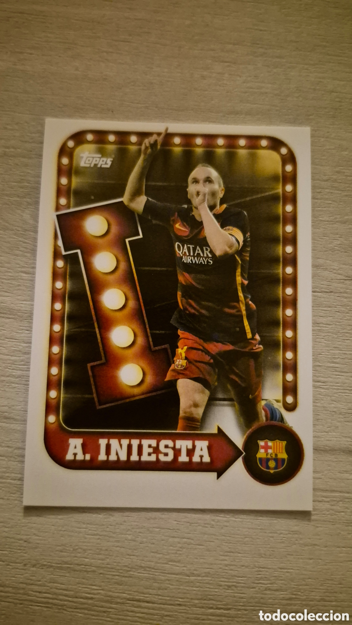 Figurine di Calcio: N&deg;22 Iniesta Topps FC Barcelona 2025