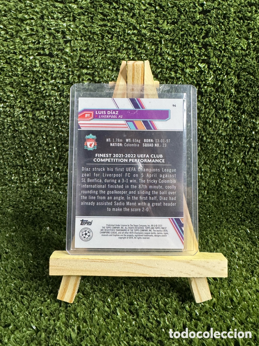 Cromos de f&uacute;tbol: Luis D&iacute;az /75 Topps Finest UEFA - Foto 2