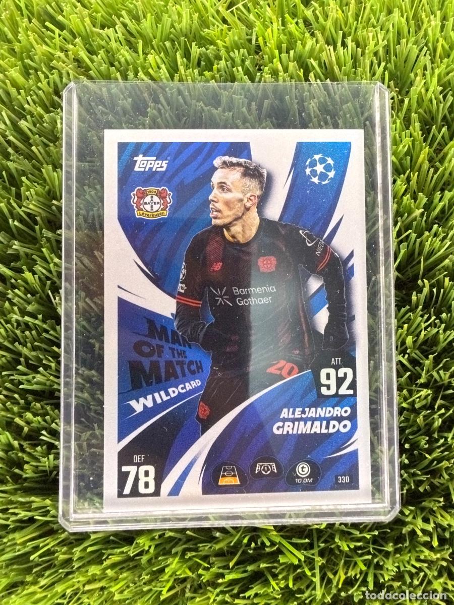 Cromos de F&uacute;tbol: N&ordm; 330 Alejandro Grimaldo Man of the Match Wildcard Bayer Leverkusen Match Attax 25 26