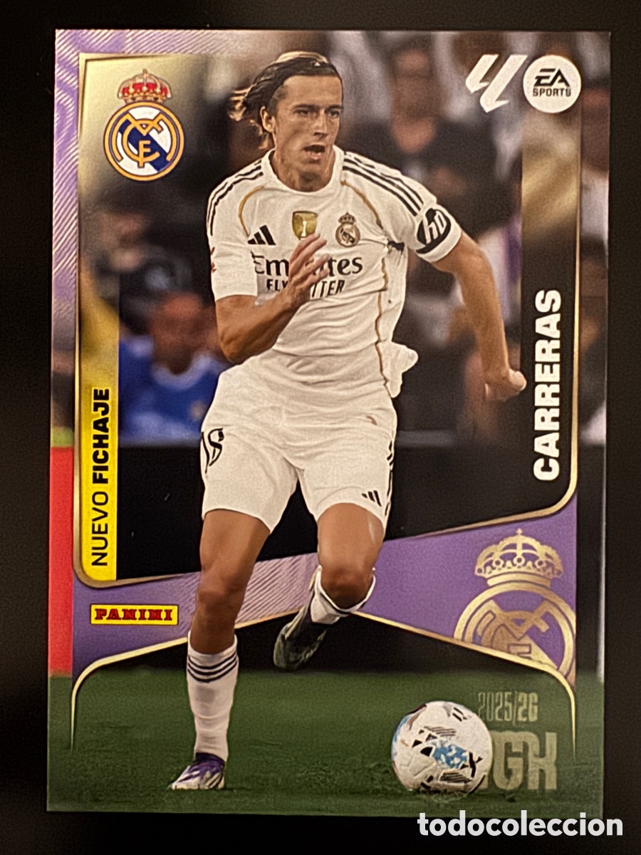 Figurine di Calcio: Carreras 467 fichaje Real Madrid Megacracks 2025/26