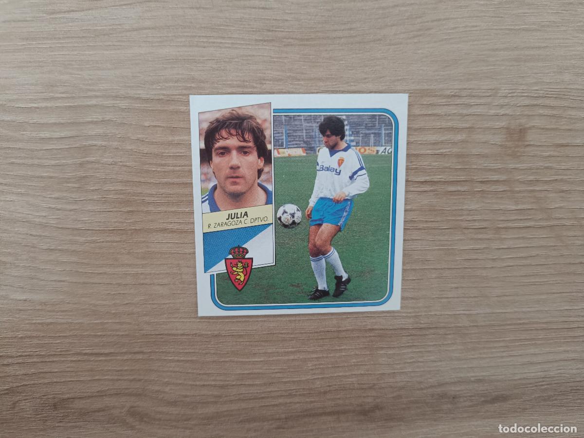 Cartes &agrave; collectionner de Football: CROMO DE F&Uacute;TBOL LIGA ESTE JULIA ZARAGOZA SIN PEGAR NUNCA PEGADO 89 90 1989 1990