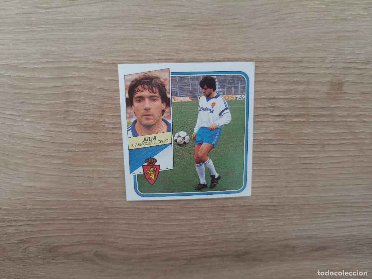 Figurine di Calcio: CROMO DE F&Uacute;TBOL LIGA ESTE JULIA ZARAGOZA SIN PEGAR NUNCA PEGADO 89 90 1989 1990
