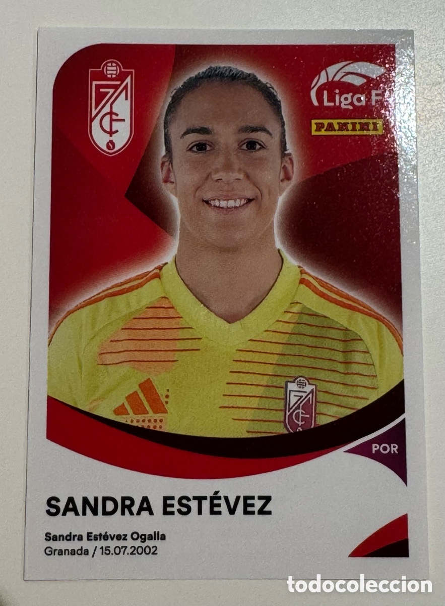 Cromos de f&uacute;tbol: PANINI LIGA F FEMENINA 2024-2025 24-25 &ndash; N&ordm; 164 SANDRA EST&Eacute;VEZ &ndash; GRANADA CF