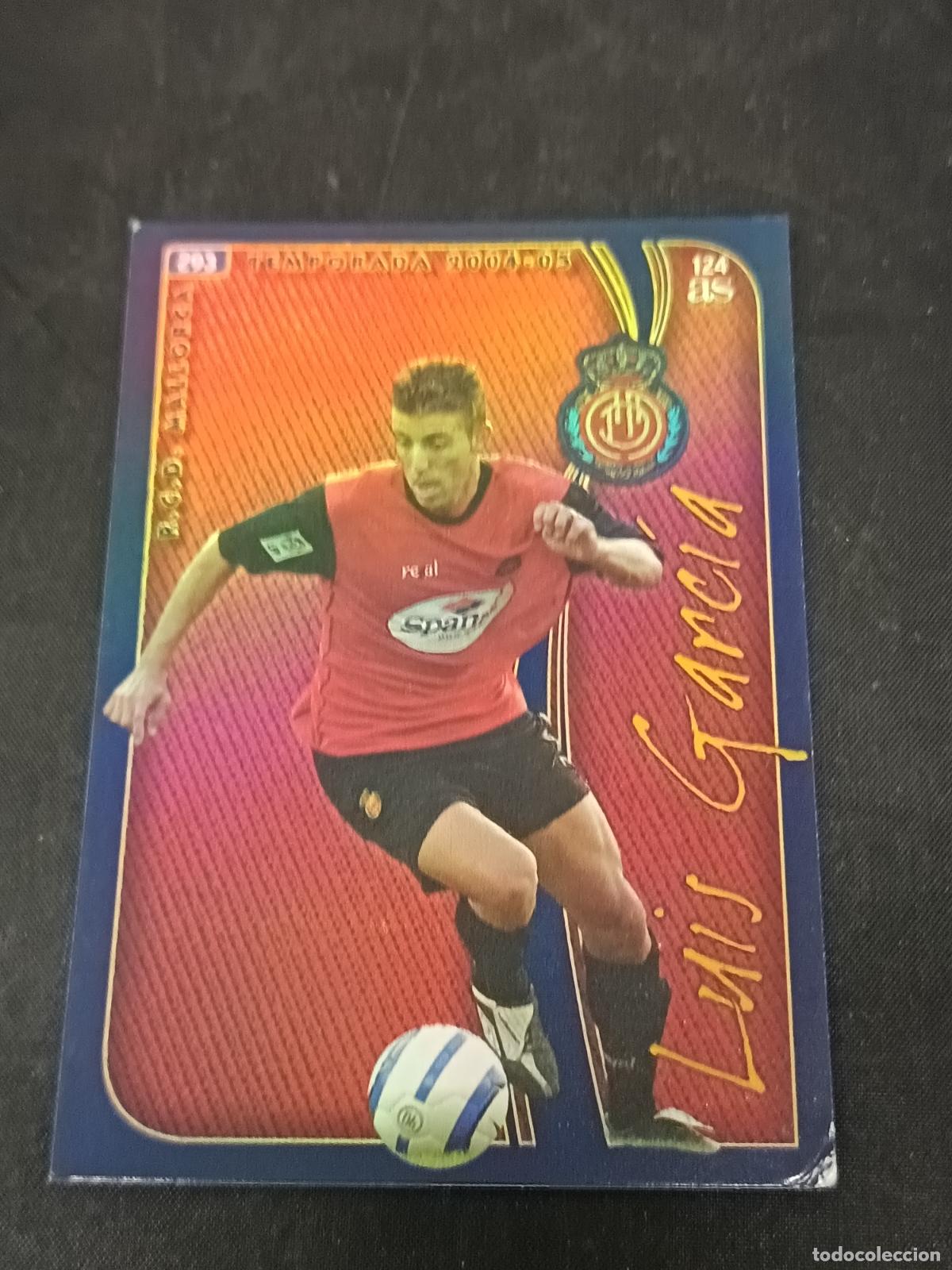 Cromos de f&uacute;tbol: LUIS GARC&Iacute;A Trading card Mallorca. Fichas de la Liga 2004- 2005. MC Sport...