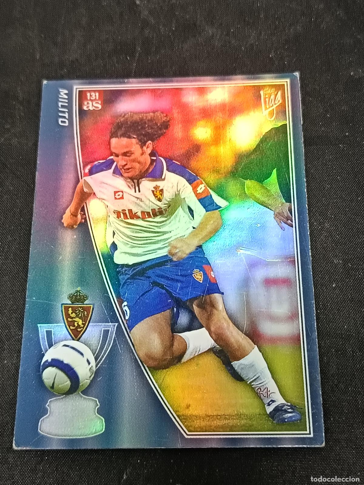Cromos de f&uacute;tbol: MILITO Trading card Zaragoza. AS de la Liga 2005- 2006. MC Sport...