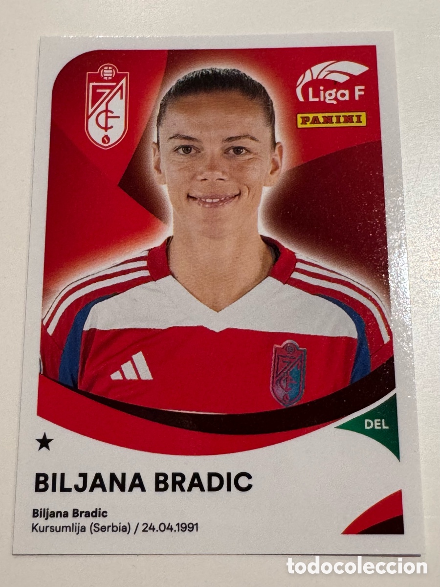 Cromos de Futebol: PANINI LIGA F FEMENINA 2024-2025 24-25 &ndash; N&ordm; 178A 178 A BILJANA BRADIC &ndash; GRANADA CF