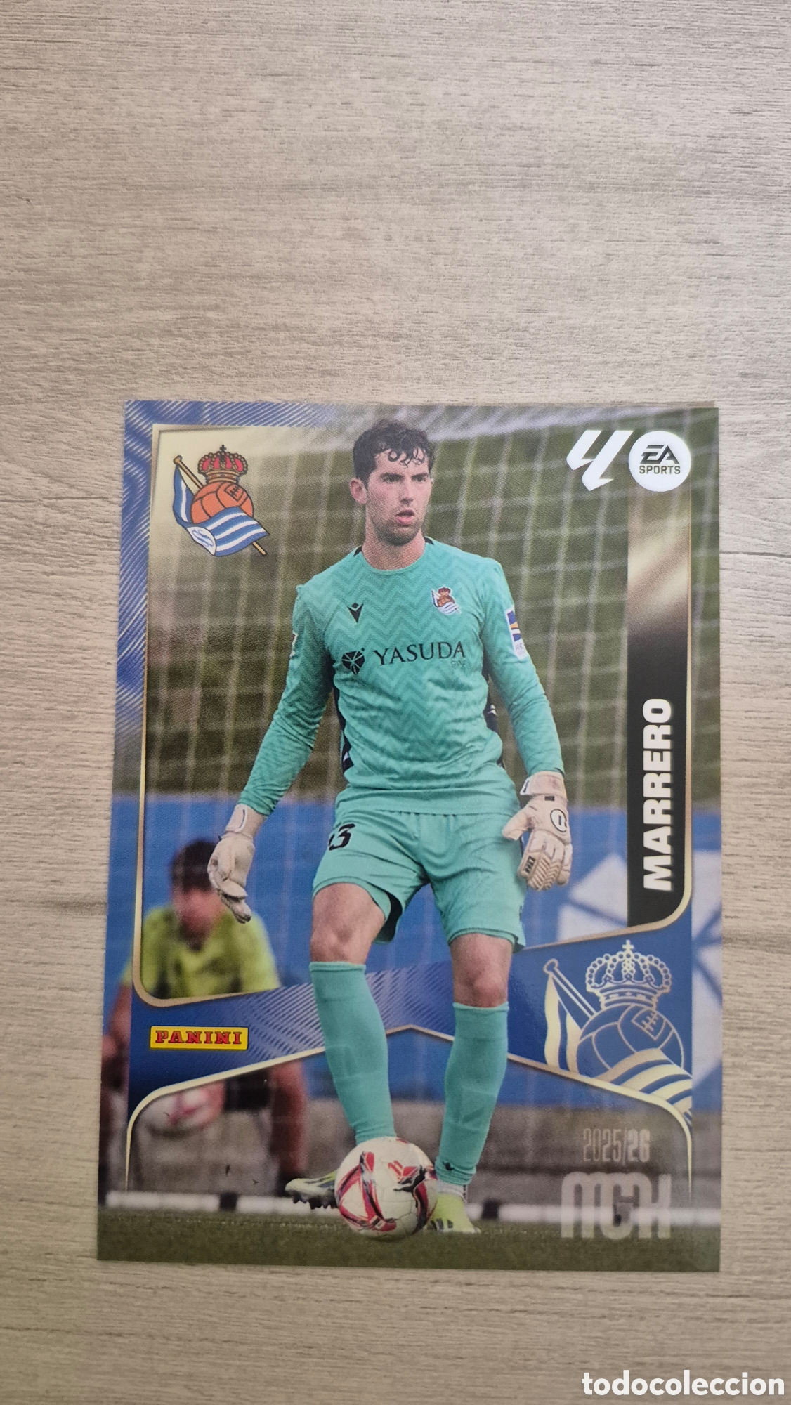 Fu&szlig;ball-Sticker: N&deg;309 Real Sociedad Marrero Megacracks 25/26