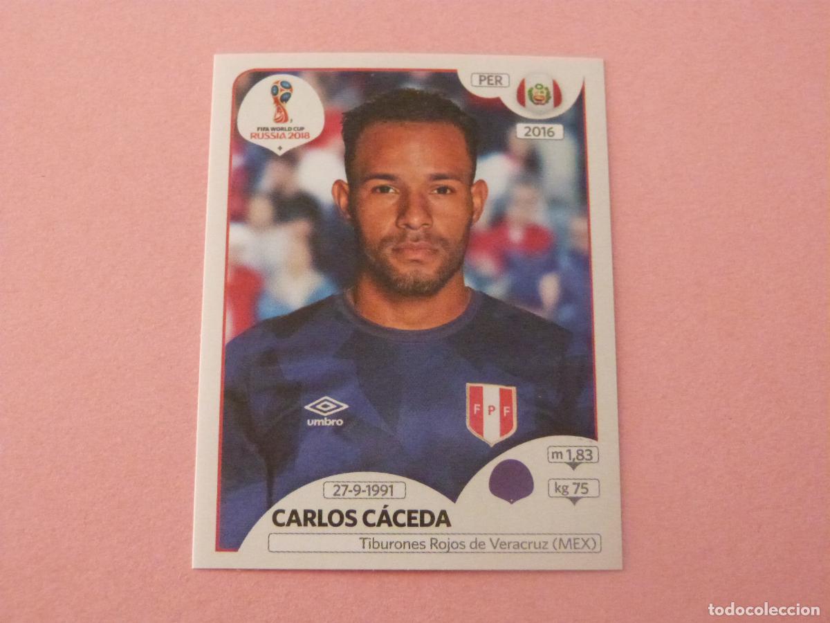 Cromos de F&uacute;tbol: CROMO FUTBOL CARLOS CACEDA PERU SIN PEGAR N&ordm; 235 MUNDIAL RUSIA 2018 PANINI