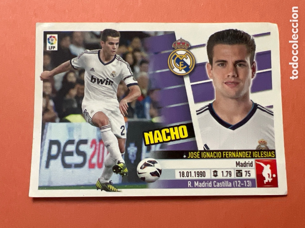 Cromos de Futebol: C3500. CROMO DE FUTBOL NACHO DEL REAL MADRID C.F. SIN PEGAR N&ordm; 3 B LIGA ESTE 2013-2014/13-14