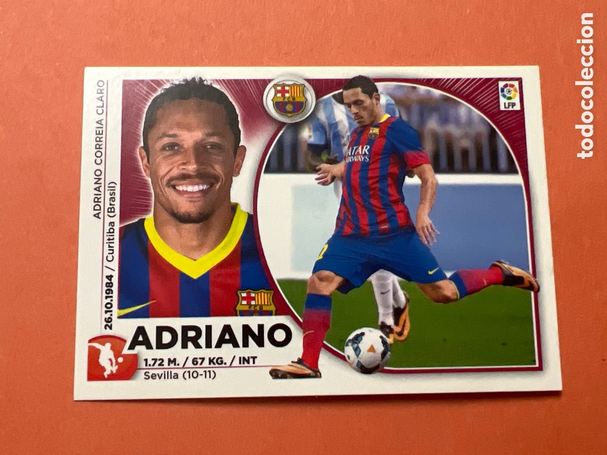 Cromos de Futebol: C3553. ESTE 2014 2015 - 7 ADRIANO - BARCELONA - 14 15 - PANINI