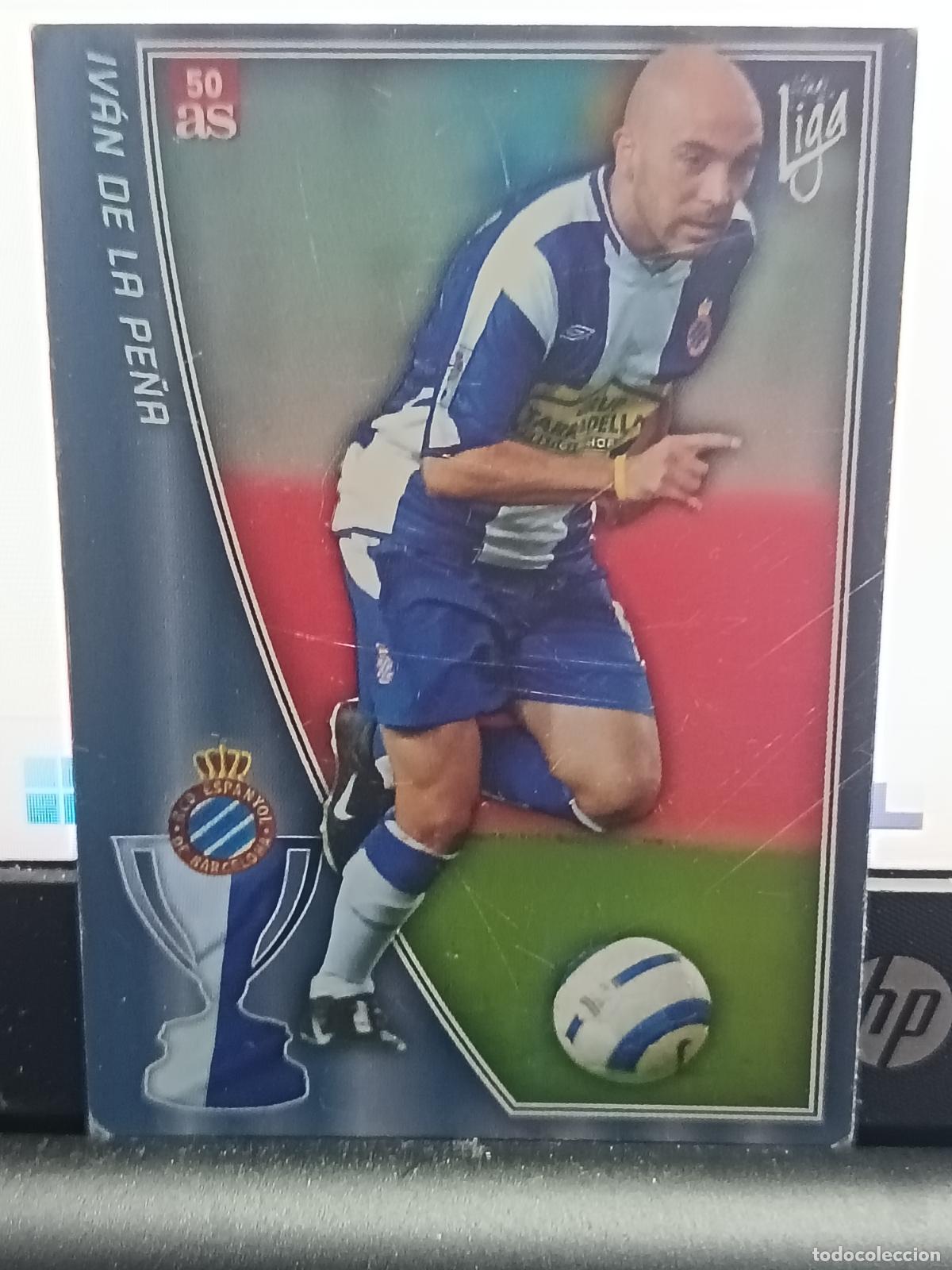 Football Stickers: IVAN DE LA PE&Ntilde;A. Trading card Espanyol. AS de la Liga 2005- 2006. MC Sport