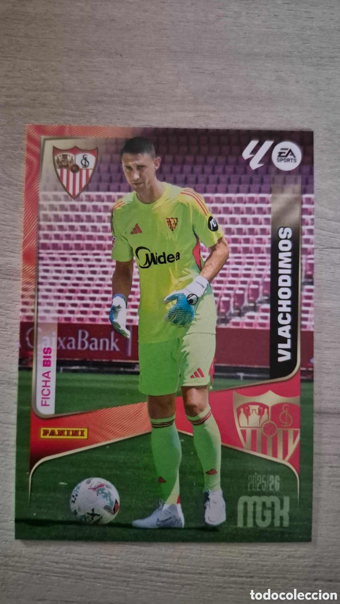 Fu&szlig;ball-Sticker: N&deg;327Bis Sevilla Vlachodimos Megacracks 25/26