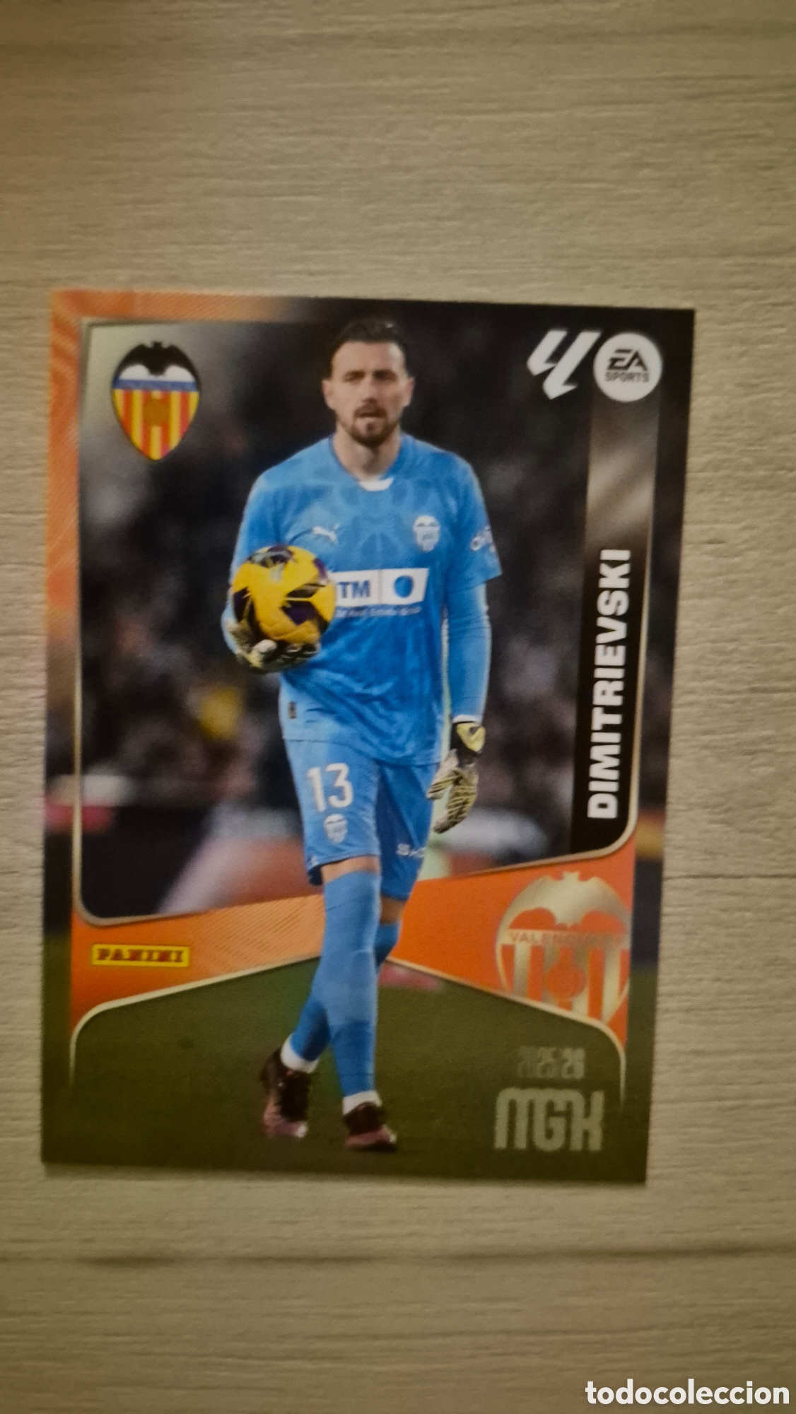 Cromos de Futebol: N&deg;344 Valencia Dimitrievski Megacracks 25/26