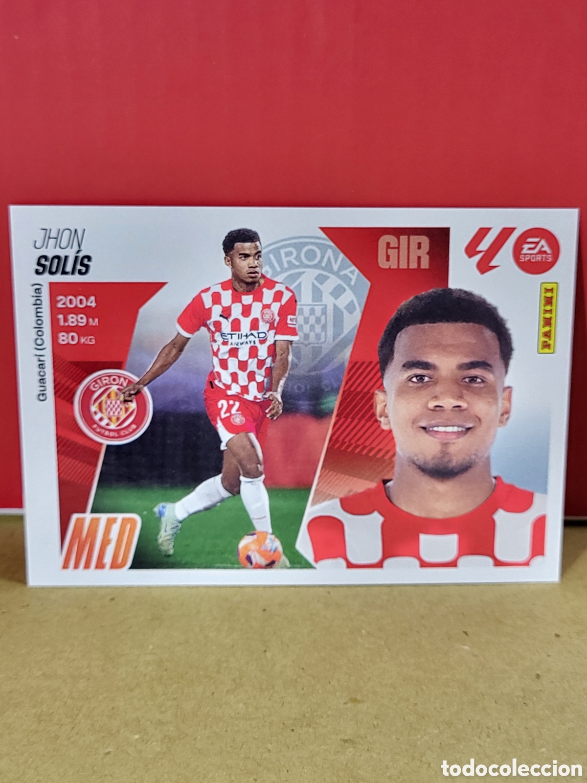 Cromos de f&uacute;tbol: SOLIS GIRONA N&ordm; 11 LIGA ESTE 25 26 2025 2026 PANINI