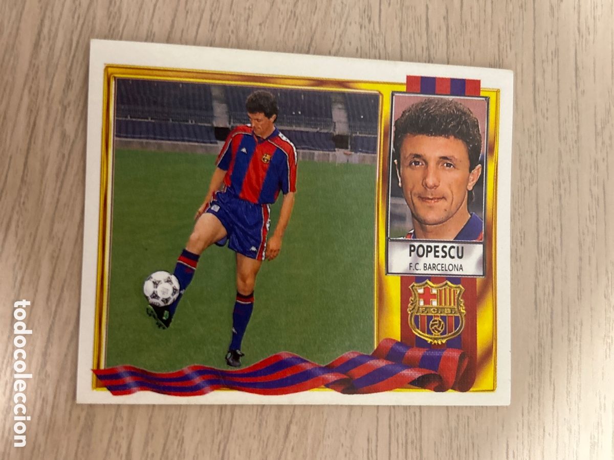 Football Stickers: POPESCU BARCELONA LIGA ESTE 1995 1996 95 96 NUNCA PEGADO SIN PEGAR