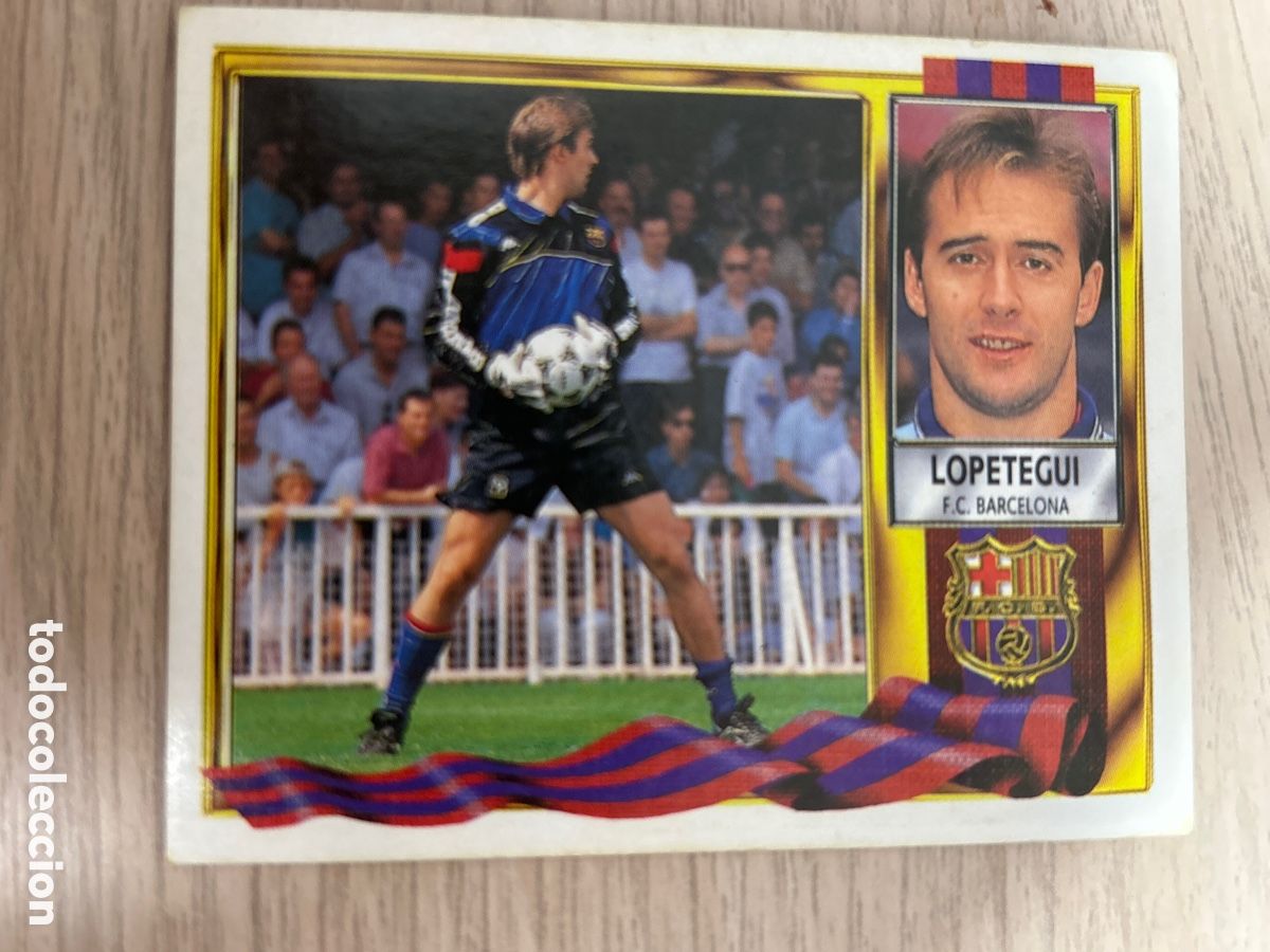 Football Stickers: LOPETEGUI BARCELONA LIGA ESTE 1995 1996 95 96 NUNCA PEGADO SIN PEGAR