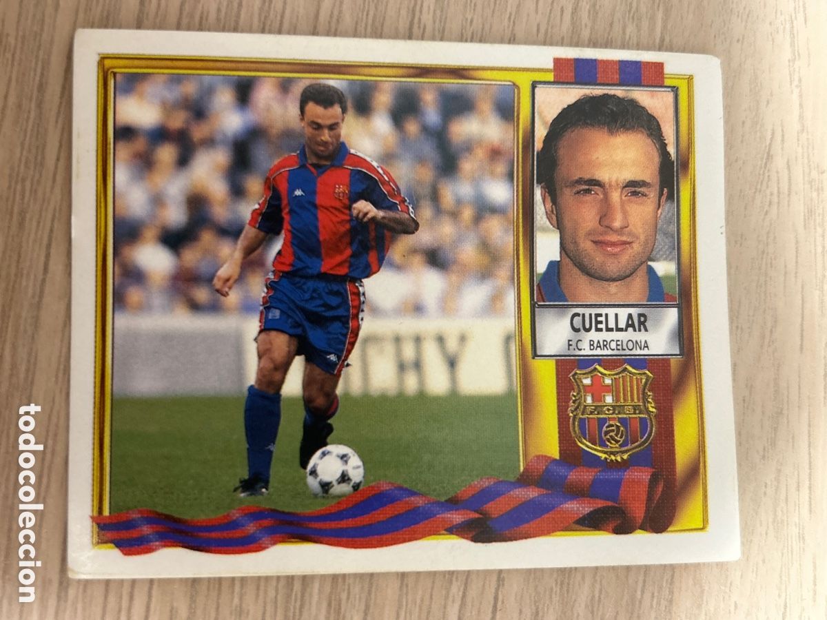 Figurine di Calcio: CUELLAR BARCELONA LIGA ESTE 1995 1996 95 96 NUNCA PEGADO SIN PEGAR