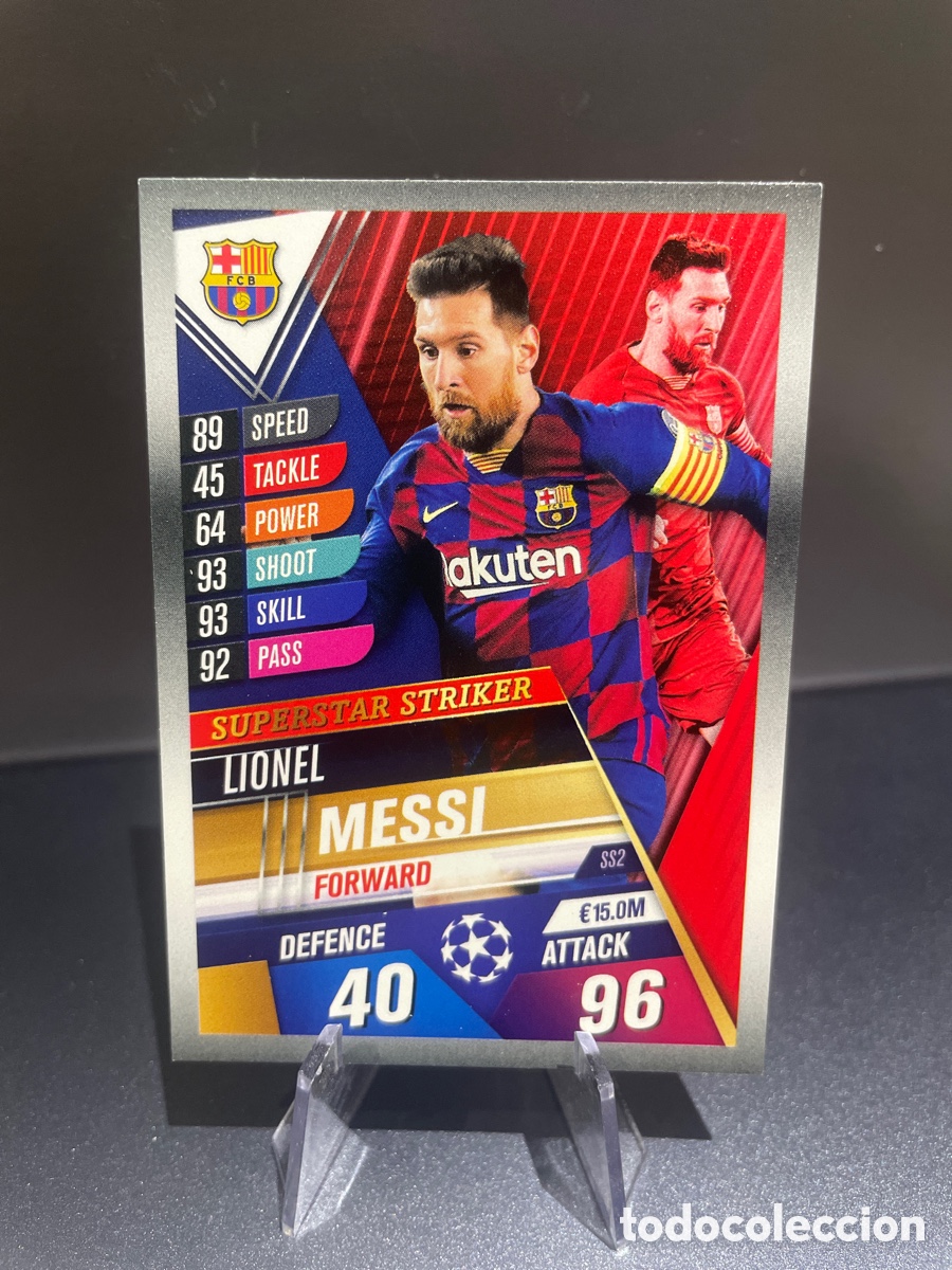 Cromos de F&uacute;tbol: Lionel Messi SS2 Superstar Stricker Match Attax 101 2019-20 FC Barcelona