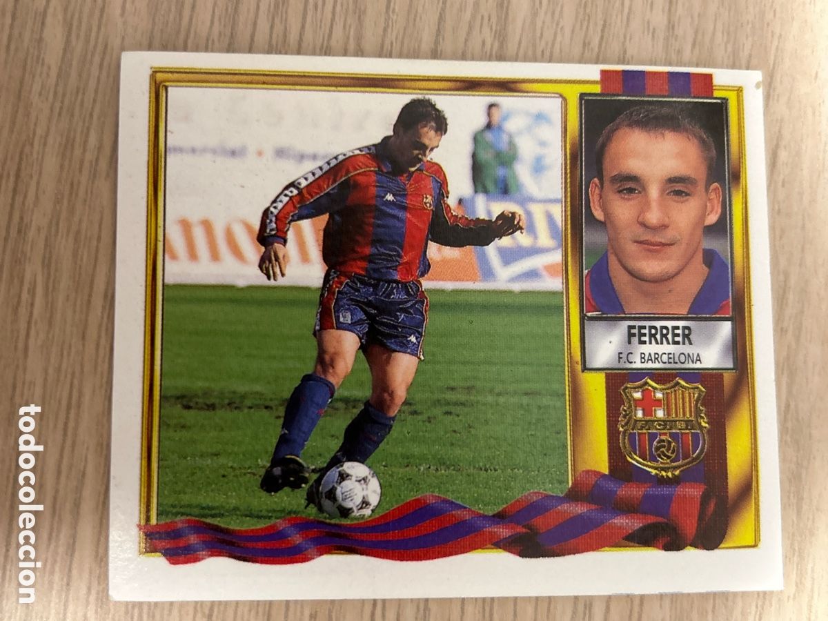 Football Stickers: FERRER BARCELONA LIGA ESTE 1995 1996 95 96 NUNCA PEGADO SIN PEGAR