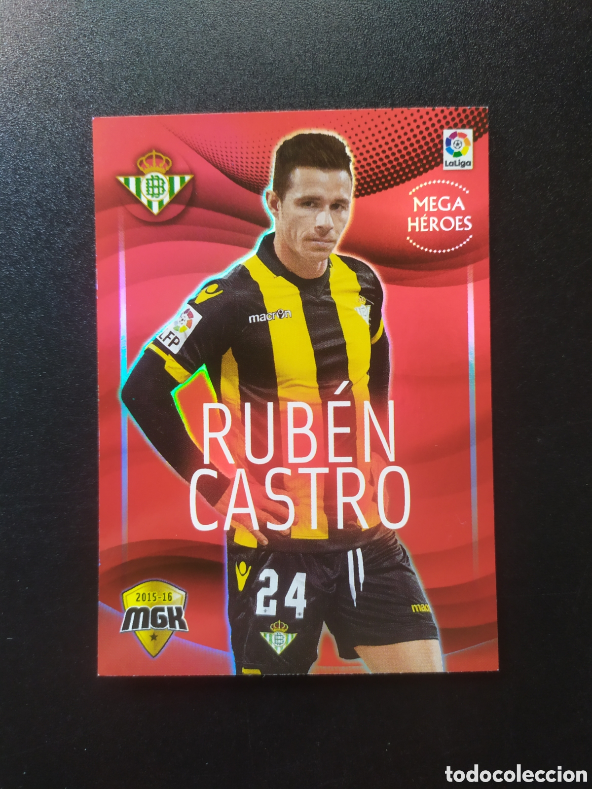 Cromos de f&uacute;tbol: Megacracks 2015 2016 15 16 panini Rub&eacute;n Castro h&eacute;roes n&ordm; 107 Real Betis