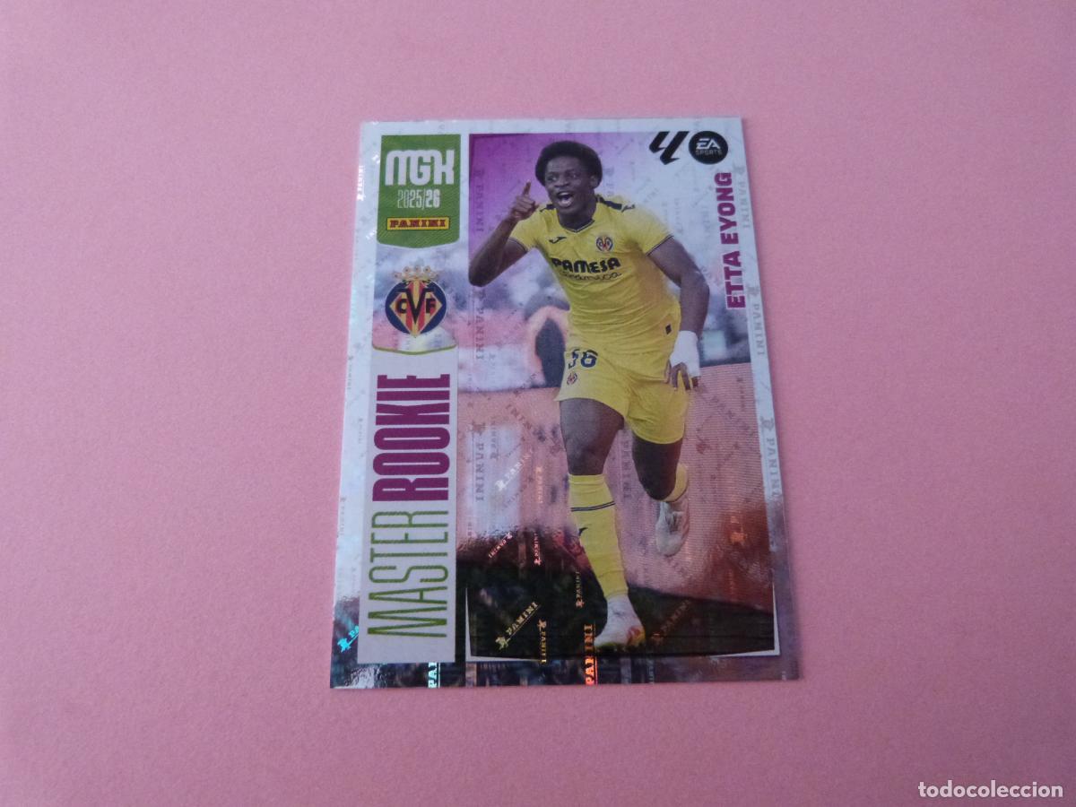 Cromos de f&uacute;tbol: TRADING CARD FUTBOL ETTA EYONG VILLARREAL C.F. N&ordm; 410 MASTER ROOKIE LIGA MEGACRACKS 2025-2026/25-26