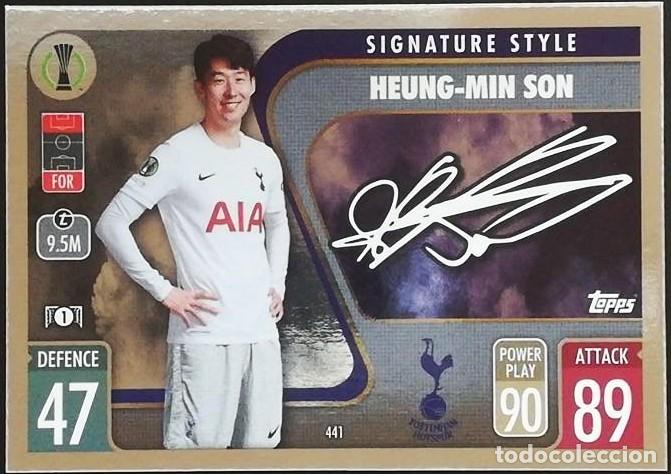 Cromos de Futebol: 441 HEUNG-MIN SON TOTTENHAM SIGNATURE STYLE FICHAS MATCH ATTAX CHAMPIONS TOPPS 2021 2022 21 22