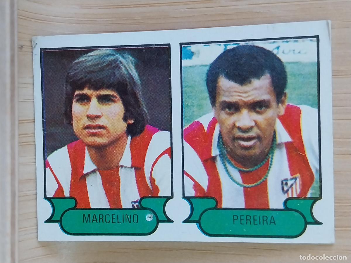 Cromos de f&uacute;tbol: PEREIRA Y MARCELINO AT MADRID ATLETICO LIGO 1978 1979 78 79 CROMO 8 SIN PEGAR NUNCA RUIZ ROMERO