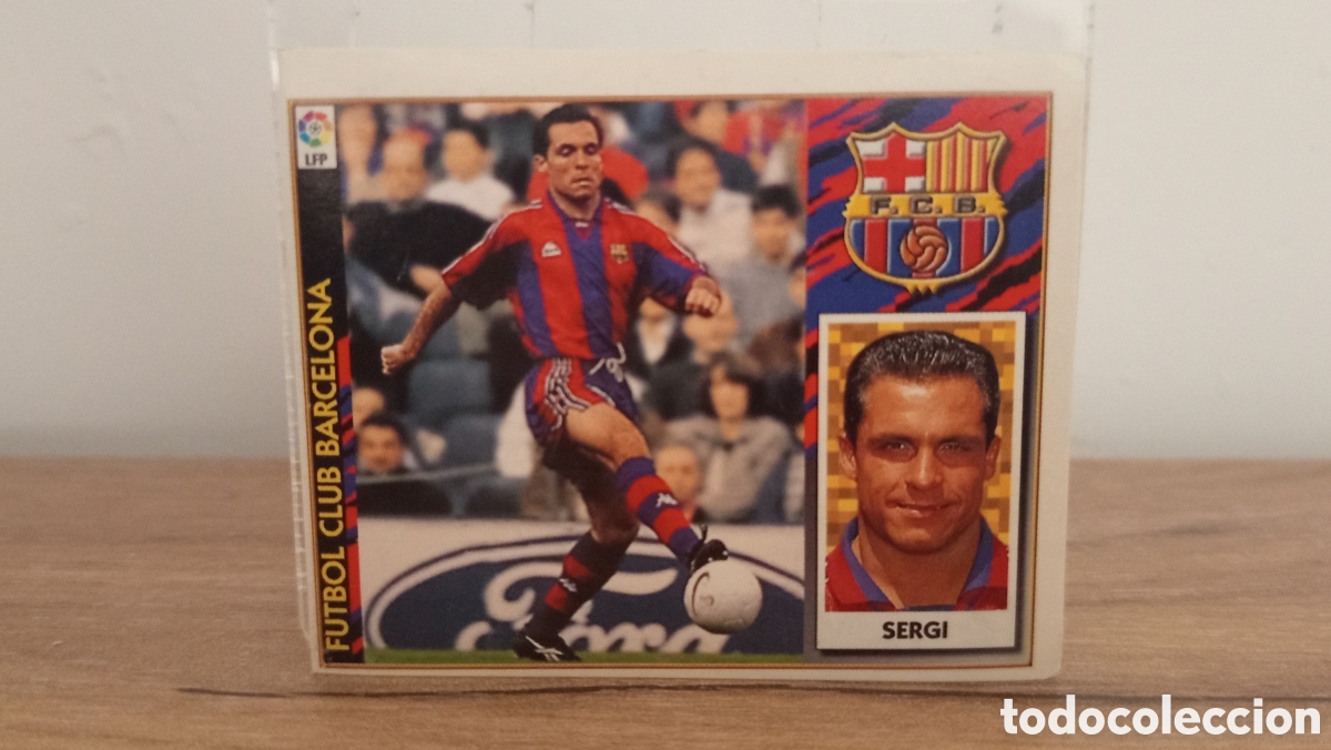 Cromos de F&uacute;tbol: ❇️ CROMO STICKER ⚽ SERGI BARCELONA 1997 1998 97 98 ESTE SIN PEGAR ❇️