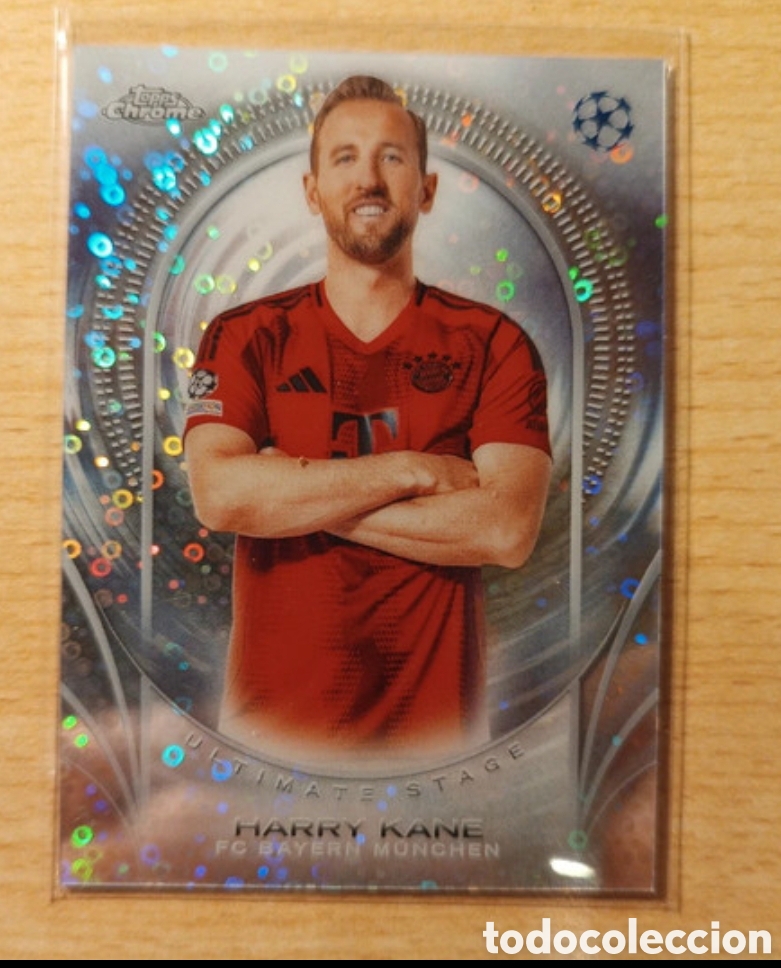 Cromos de f&uacute;tbol: ULTIMATE STAGE HARRY KANE BAYERN DE MUNICH TOPPS CHROME UEFA CLUB COMPETITION CC 2024 2025 24 25