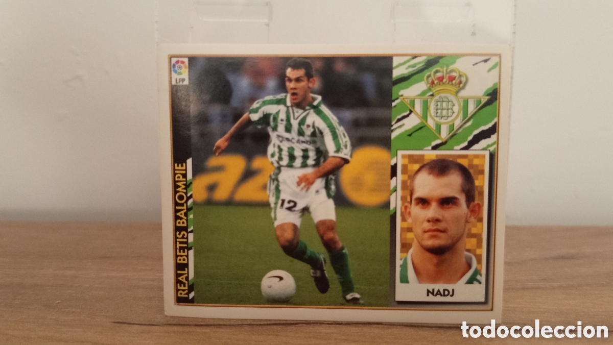 Cromos de f&uacute;tbol: ❇️ CROMO STICKER ⚽ NADJ BETIS 1997 1998 97 98 ESTE SIN PEGAR ❇️