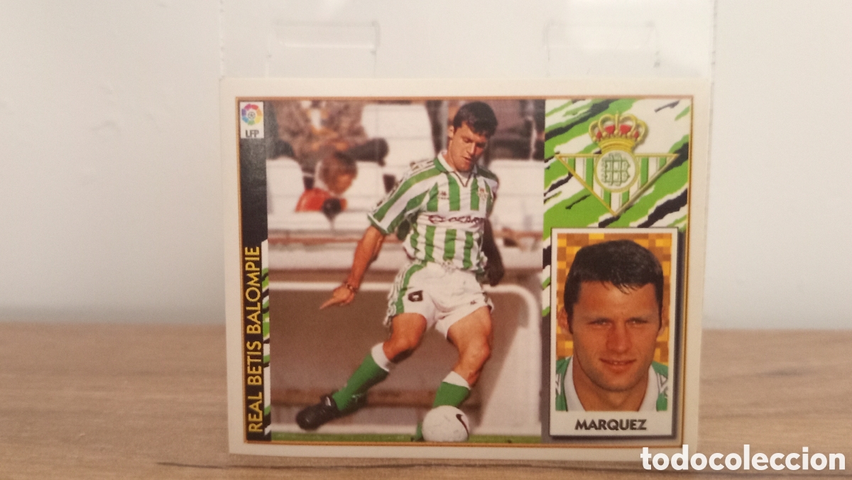 Cromos de F&uacute;tbol: ❇️ CROMO STICKER ⚽ M&Aacute;RQUEZ BETIS 1997 1998 97 98 ESTE SIN PEGAR ❇️