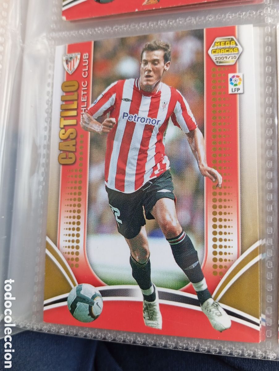 Fu&szlig;ball-Sticker: Castillo Athletic Bilbao Ficha Cromo futbol Megacracks 2009-2010 Liga BBVA MGK 09-10 Panini LFP