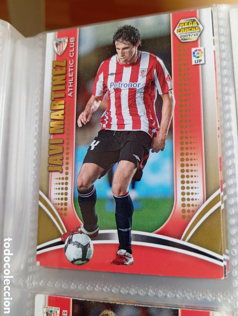 Cromos de Futebol: Javi Martinez Athletic Bilbao Ficha Cromo futbol Megacracks 2009-2010 Liga BBVA MGK 09-10 Panini LFP