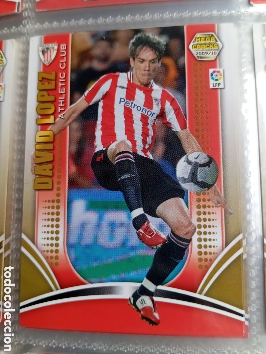 Fu&szlig;ball-Sticker: David Lopez Athletic Club Ficha Cromo futbol Megacracks 2009-2010 Liga BBVA MGK 09-10 Panini LFP