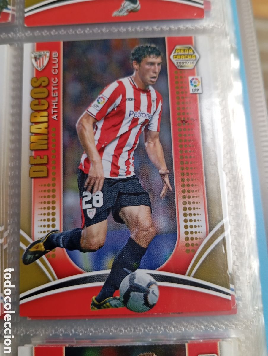 Fu&szlig;ball-Sticker: De Marcos Athletic Club Ficha Cromo futbol Megacracks 2009-2010 Liga BBVA MGK 09-10 Panini LFP