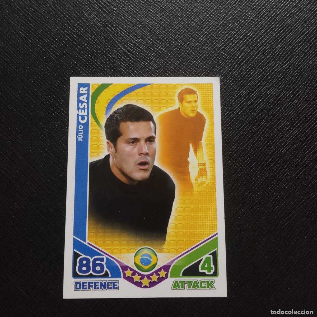 Cromos de F&uacute;tbol: JULIO CESAR BRASIL MATCH ATTAX SOUTH AFRICA 2010 MUNDIAL CROMO WORLD FUTBOL 10 - A194 PG15