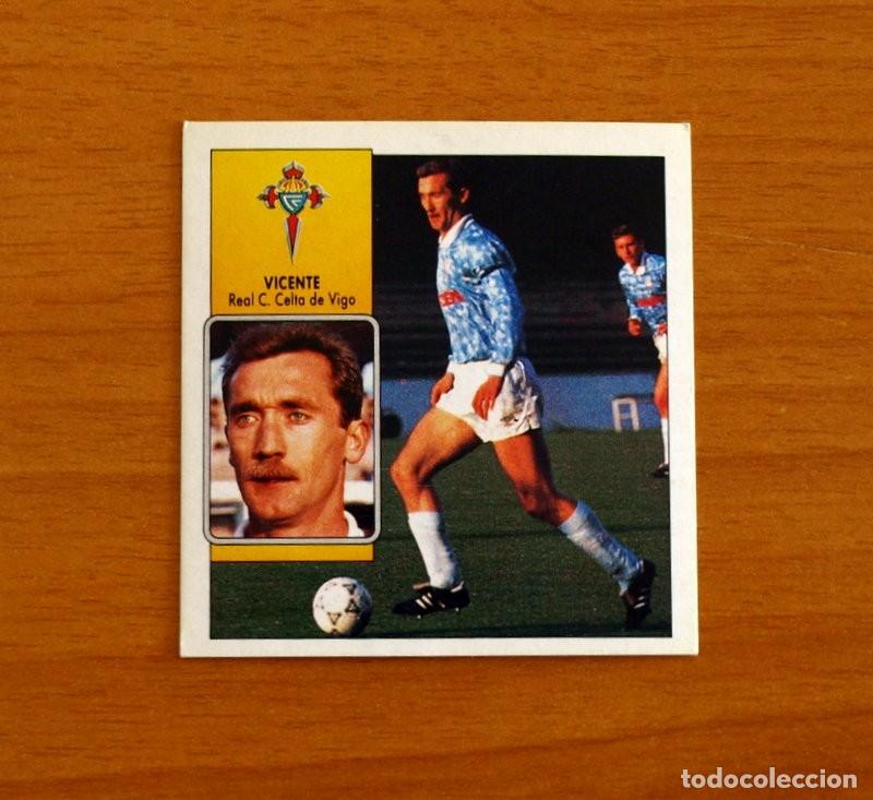 Cromos de F&uacute;tbol: Celta de Vigo - Vicente - Ediciones Este Liga 1992-1993, 92-93 - Nunca Pegado